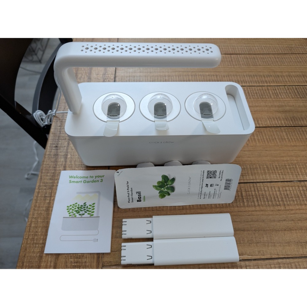 Click & Grow 3 Indoor Herb Garden Kit with Grow Light | Smart Garden for Home